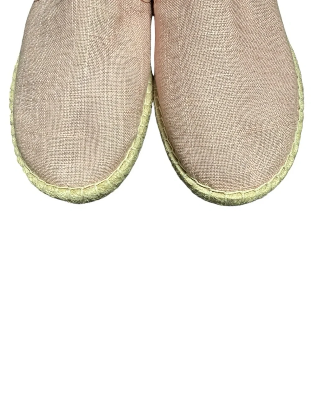 OluKai Kaula Pa’a Kapa Slip-On Espadrille Flats Pink Linen Womens 9.5